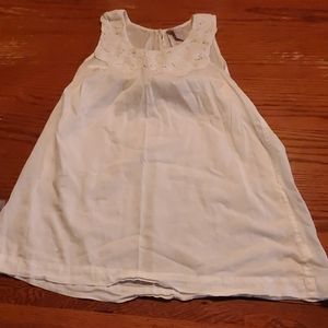 White linen tank